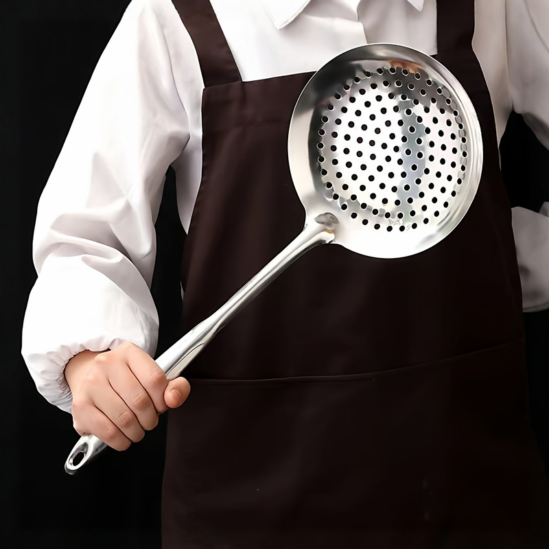 特厚不锈钢漏勺特厚油炸家用厨师商用油鼓漏厨房过滤捞勺大号笊篱,淘宝优惠券,粉丝福利购,淘宝优惠卷