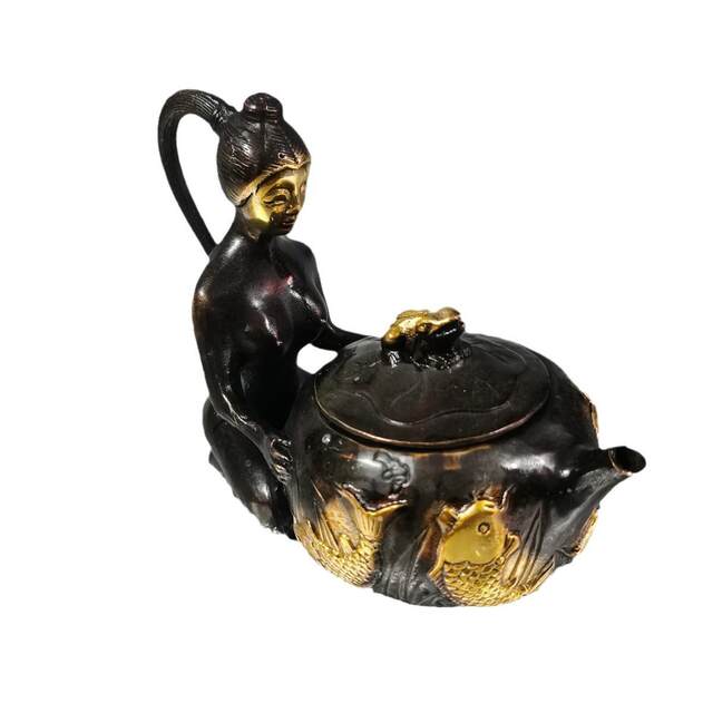 A large number of old antique copperware collections, copperware collections, antiques and miscellaneous beauty pots, tea pets, tea art, study rooms