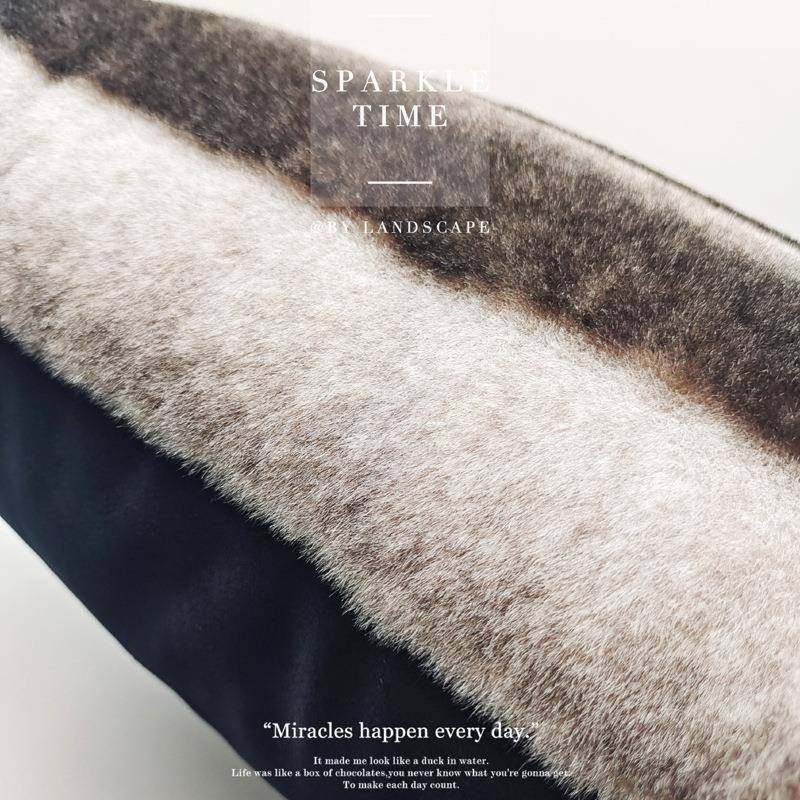 双面兔毛泡泡绒抱枕沙发客厅靠枕套办公室靠背冬季床头靠垫不含芯,淘宝优惠券,粉丝福利购,淘宝优惠卷