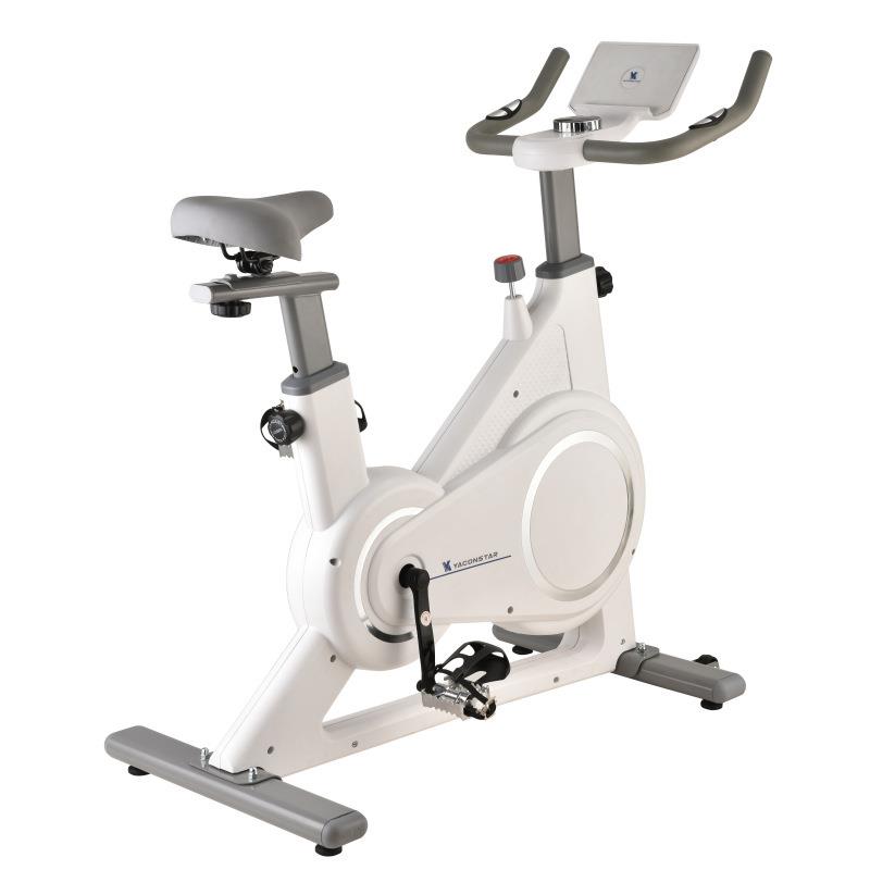 New shuttle magnetically controlled silent rechargeable spinning bike intelligent ten-speed resistance exercise bike fitness equipment