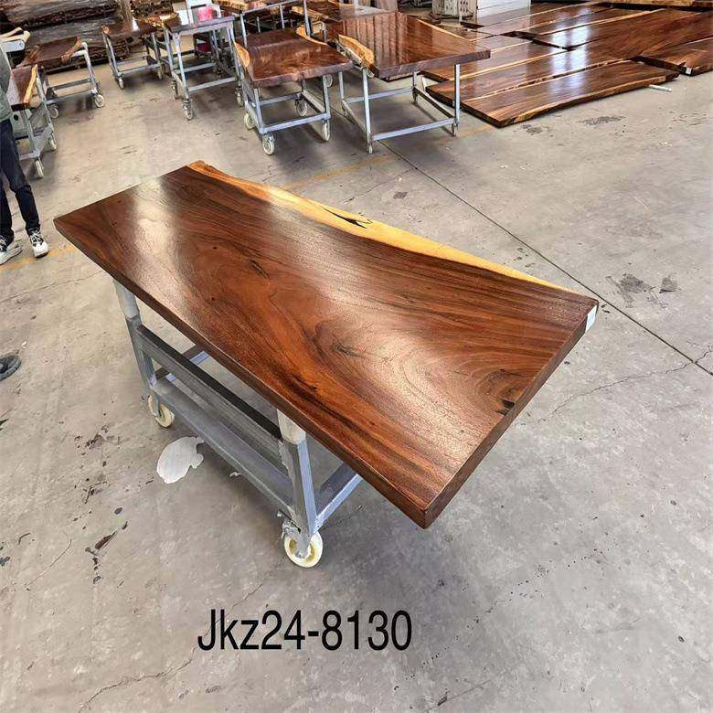 简约家用整板办公室茶桌椅实木茶桌新中式原木独板自然边大板茶桌,淘宝优惠券,粉丝福利购,淘宝优惠卷