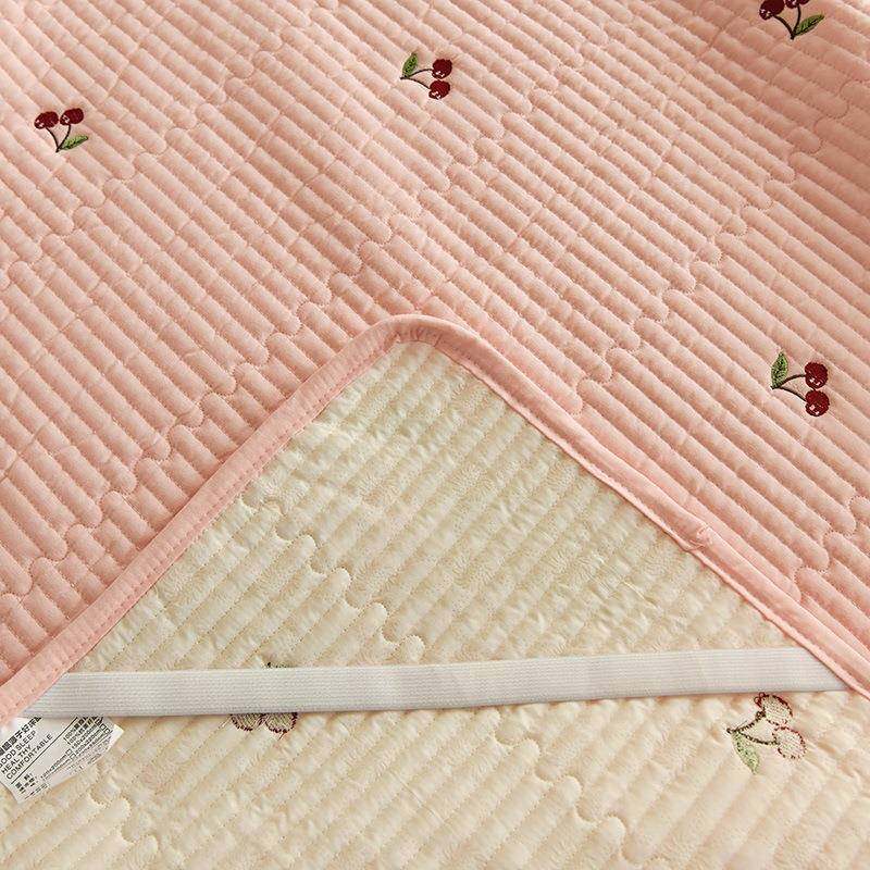 A类床垫宿舍夹棉防滑榻榻米软垫子家用席梦思保护垫刺绣款薄床盖,淘宝优惠券,粉丝福利购,淘宝优惠卷
