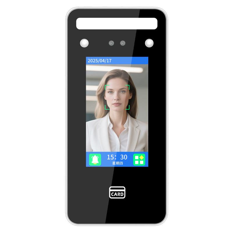 4.3-inch dynamic face recognition access control all-in-one machine supports face password, card swipe, fingerprint, mobile phone NFC time and attendance machine