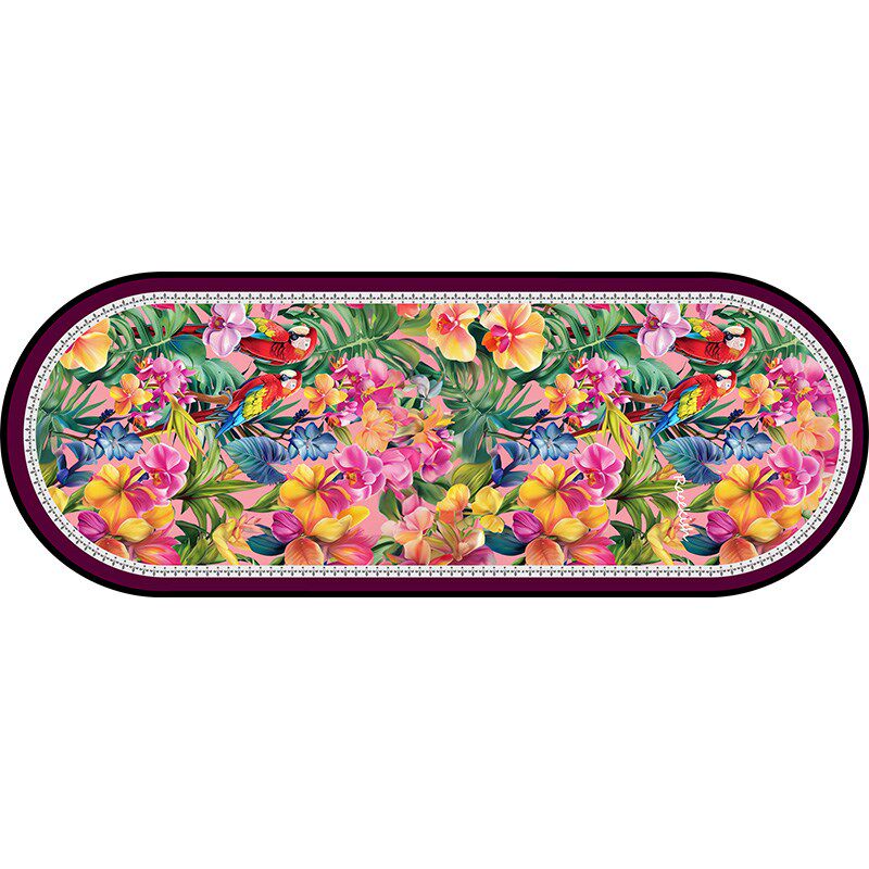 Racekish花海悠悠家用防滑床边毯3款家居卧室椭圆地毯客厅床尾毯,淘宝优惠券,粉丝福利购,淘宝优惠卷