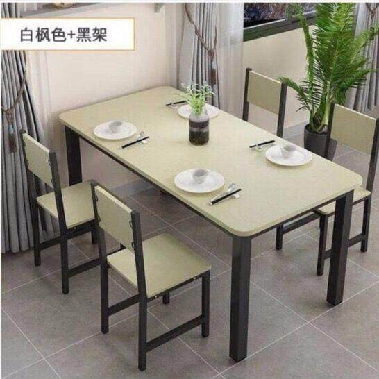 现代小户型吃饭桌家用简易餐桌椅长方形快餐饭店餐桌组合46人简约,淘宝优惠券,粉丝福利购,淘宝优惠卷