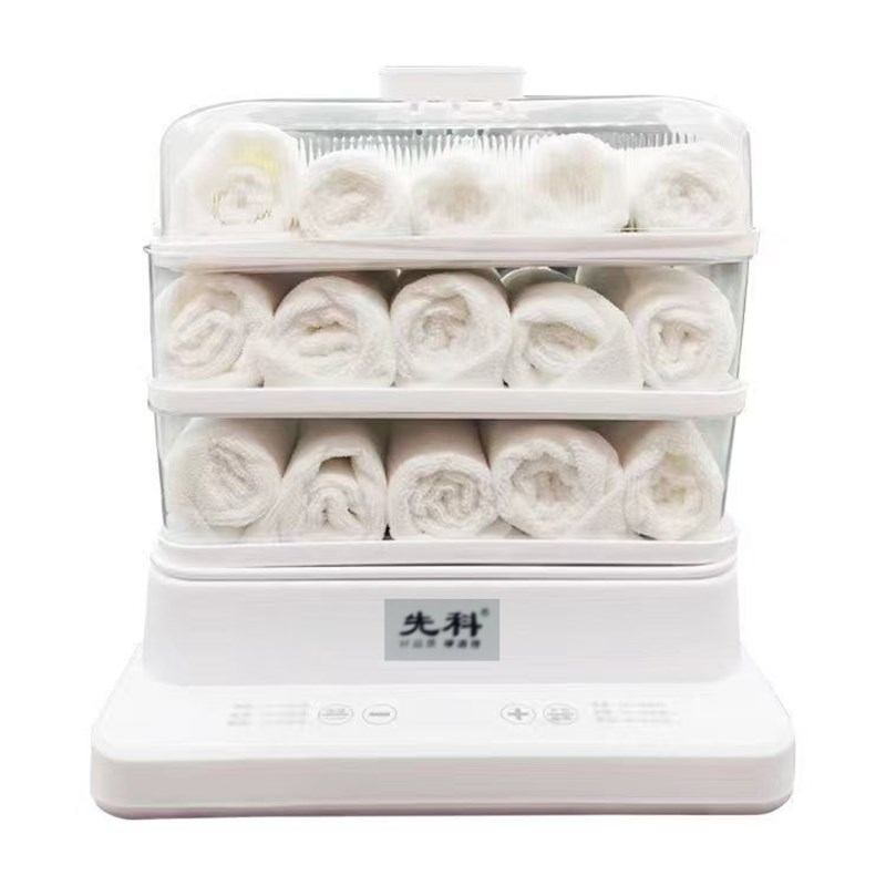 Beauty salon special hot towel machine steam heating insulation small barber shop hotel hot compress pedicure high temperature disinfection cabinet