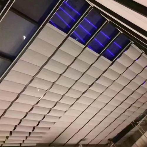 操泳池cs遮阳帘伸缩电动折RGA幼叠天场棚帘户外fFCS天棚帘儿园遮 - 图1