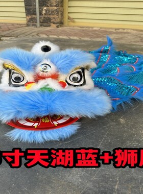 幼儿不可眨眼舞狮羊毛双人儿童舞狮子全套单人眨眼塑料醒狮儿童