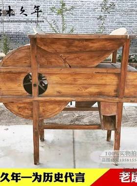 件俗旧老d物风车木犁老木桶盆老风箱怀木民斗农耕农具套装麦柯咖