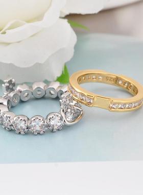 【官网正品】西太后24款戒指双层闪钻土星戒指薇薇安配饰明星款