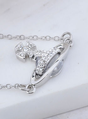 【官网正品】西太后24新款索拉达多排钻半面球薇薇安土星手链女