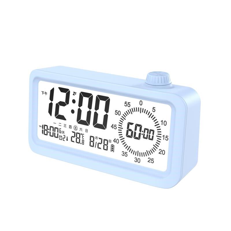 学生专用可视化计时器闹钟桌面时钟三组闹铃夜光双显儿童计时闹钟 - 图3