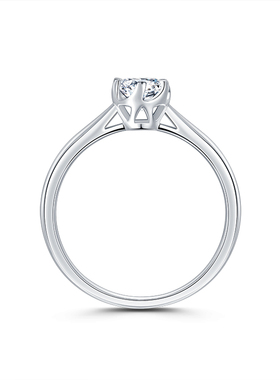 S925银经典6爪钻戒女结婚纪念