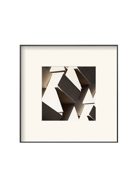 简约现代样板间书房书柜玄关摆件组合抽象人物雕塑黑胶唱片装饰品