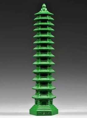 黑檀木雕刻9层文昌塔摆件木制文昌塔九层家居客厅玄关装饰工艺品