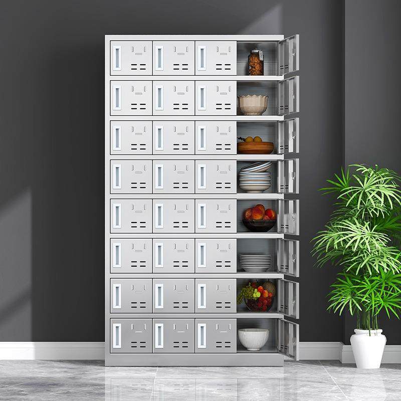 不锈钢食碗柜餐盘堂多柜具门员工柜餐盘餐柜多格JRD饭盒储物柜,淘宝优惠券,粉丝福利购,淘宝优惠卷