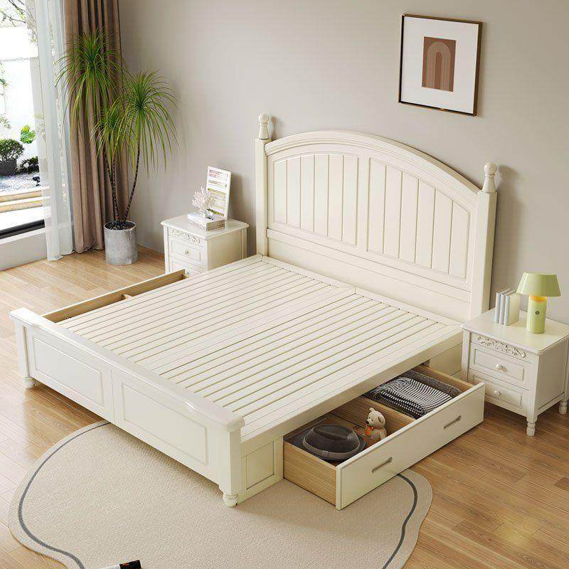 法园实木床1田.2米儿童WTW床床小式户型单人卧室轻奢白色女孩公主,淘宝优惠券,粉丝福利购,淘宝优惠卷