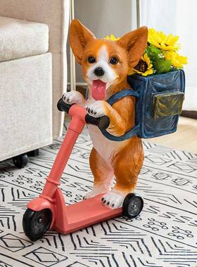 高档狗家摆件现代创意客厅室爱内装饰品可工艺摆设欧居式新房实用