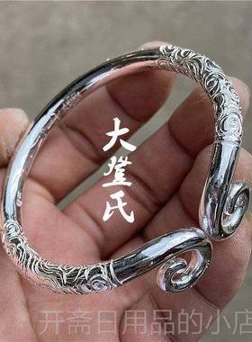 正品紧箍咒纯银手镯爱 99红9一生所大话西游 网祥同款 云手工情侣