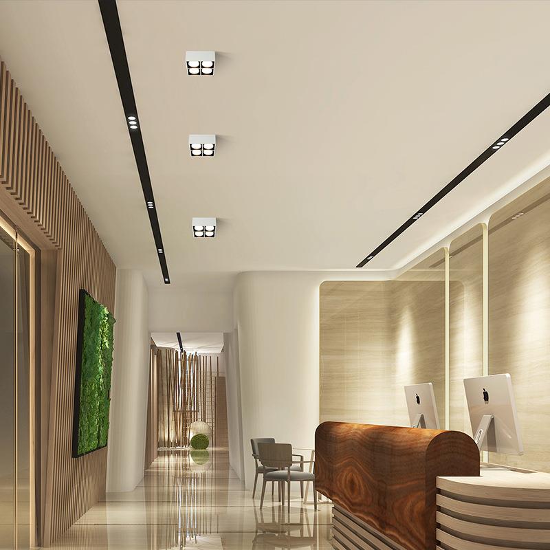 No main light, living room lighting, surface-mounted downlight, square bold light, hallway light, grille light, bedroom ceiling spotlight