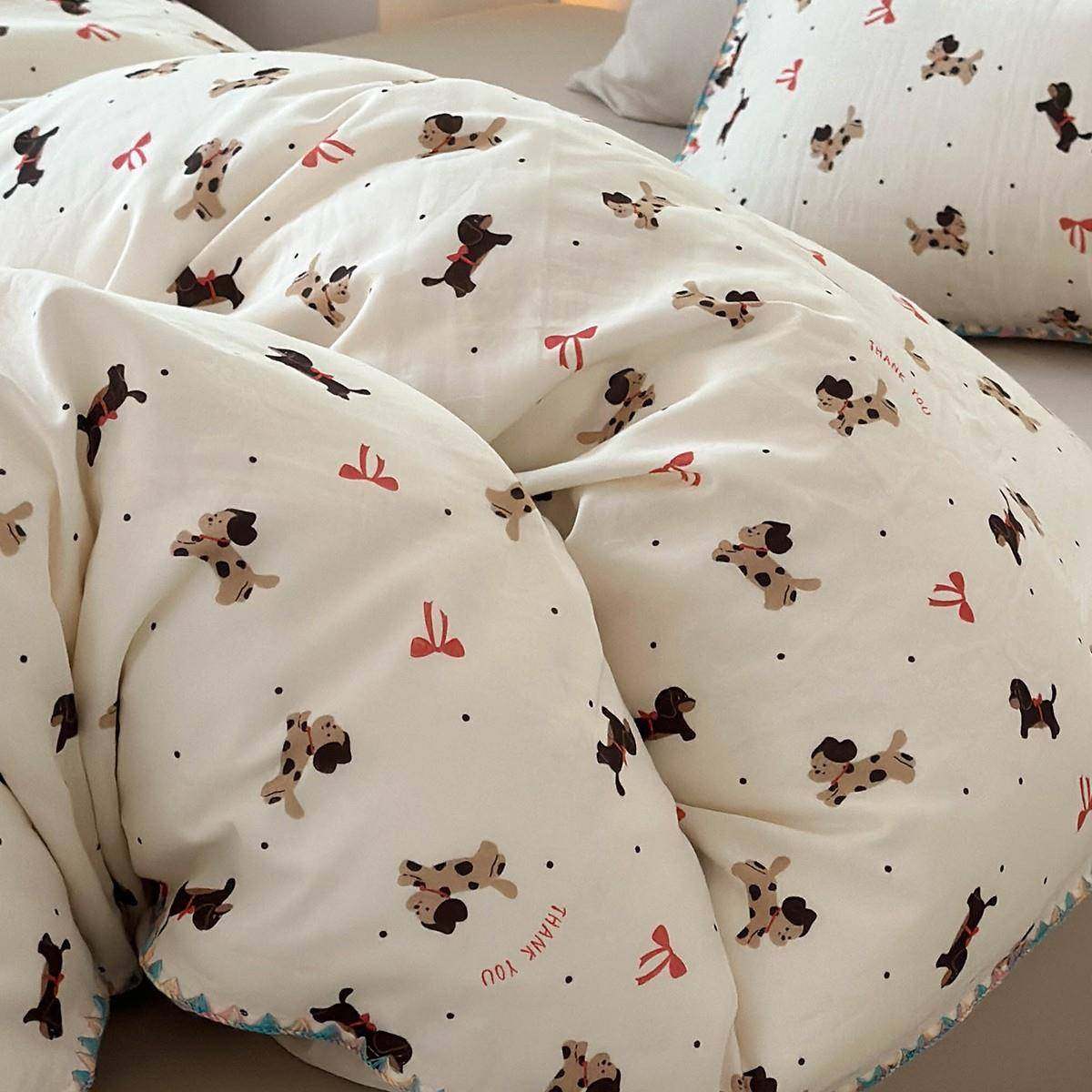 A类儿童可用酥软双层纱可爱纯棉纱布床上用品四件套 纯棉全棉被套,淘宝优惠券,粉丝福利购,淘宝优惠卷