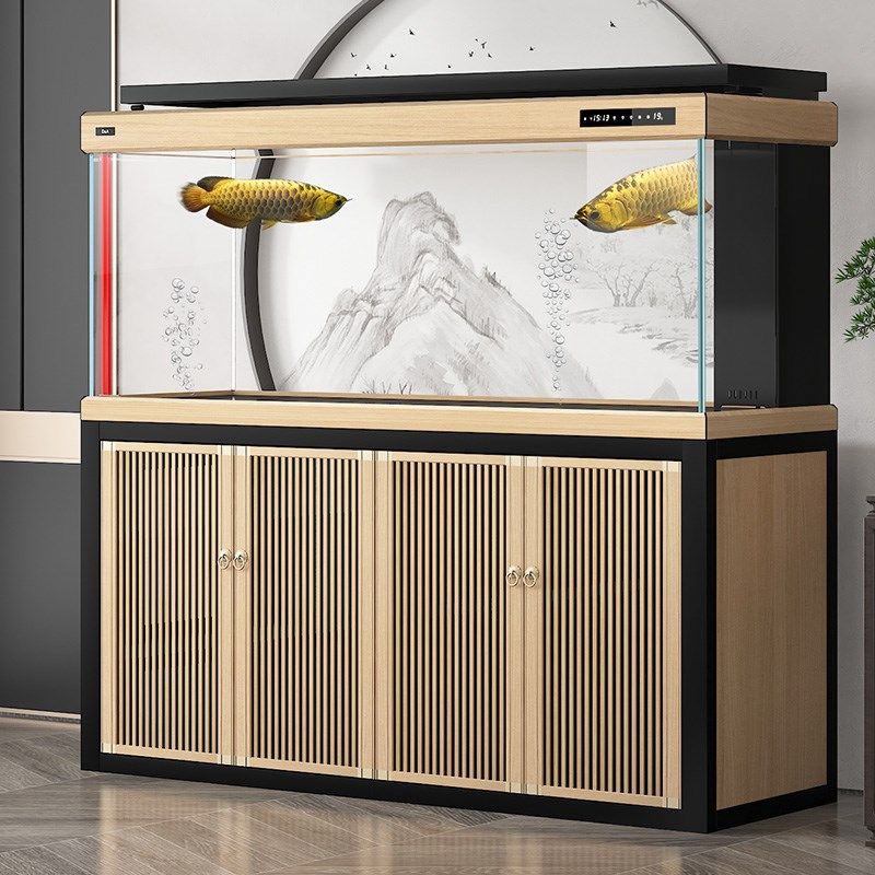 德克中式龙鱼专用缸客厅家用智能生态鱼缸免换水办公室底滤水族箱,淘宝优惠券,粉丝福利购,淘宝优惠卷
