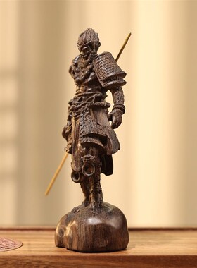 沉香木手工雕刻黑神话孙悟空摆件文玩家居客厅桌面小摆件送礼品