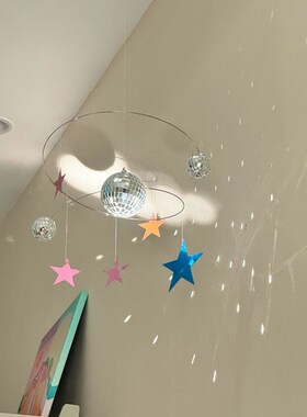 新家的100个快递星空反光球客厅装饰摆件房间改造小物件家居