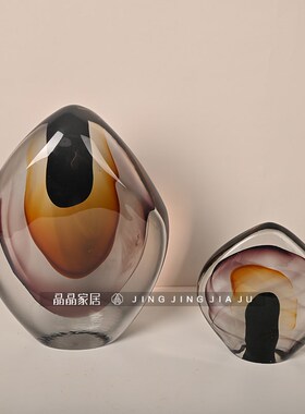 简约不规则混色水晶摆件电视柜书柜装饰品样板间书房柜摆设工艺品