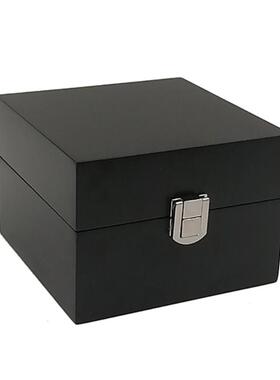 正品木制男手表包装士牌礼盒珠宝名黑漆高端盒收藏木盒礼盒天鹅绒