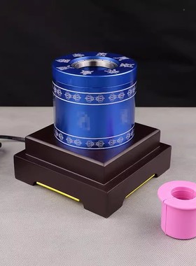 家居民族用品插电手摇电动底座办公玄关桌面转筒底座装饰品摆件