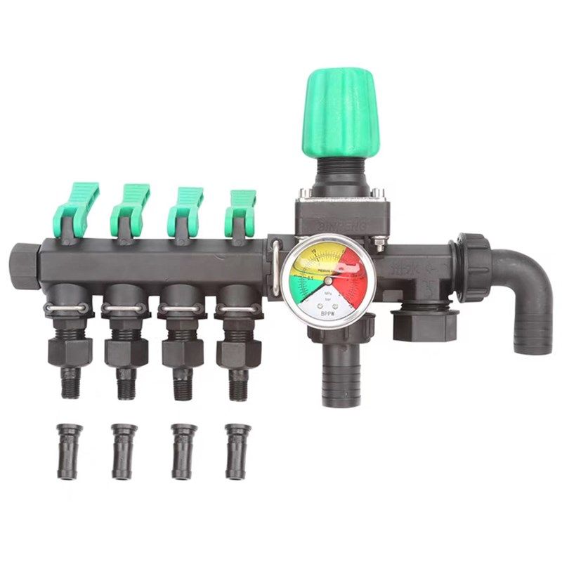 打药机分水器三路 四路带总阀分水器 铝合金带气包打药机分水器,淘宝优惠券,粉丝福利购,淘宝优惠卷