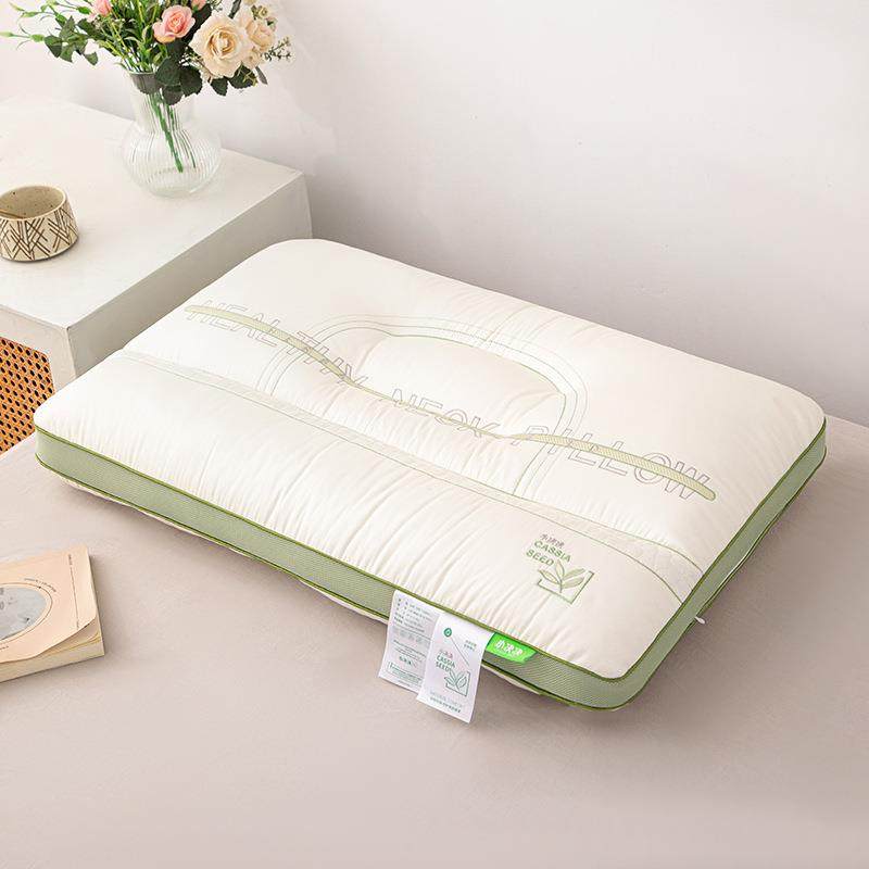 亲肤全棉决明子枕头枕芯护颈枕清香释压枕中高枕立体透气纯棉枕芯,淘宝优惠券,粉丝福利购,淘宝优惠卷