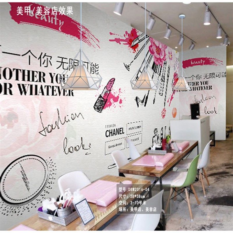 美甲店吊灯工业风创意 个性理发店吊灯具发廊超亮led灯奶茶店吧台,淘宝优惠券,粉丝福利购,淘宝优惠卷