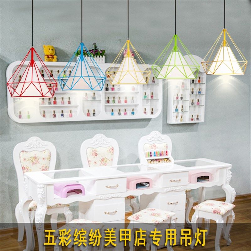 美甲店吊灯工业风创意 个性理发店吊灯具发廊超亮led灯奶茶店吧台,淘宝优惠券,粉丝福利购,淘宝优惠卷