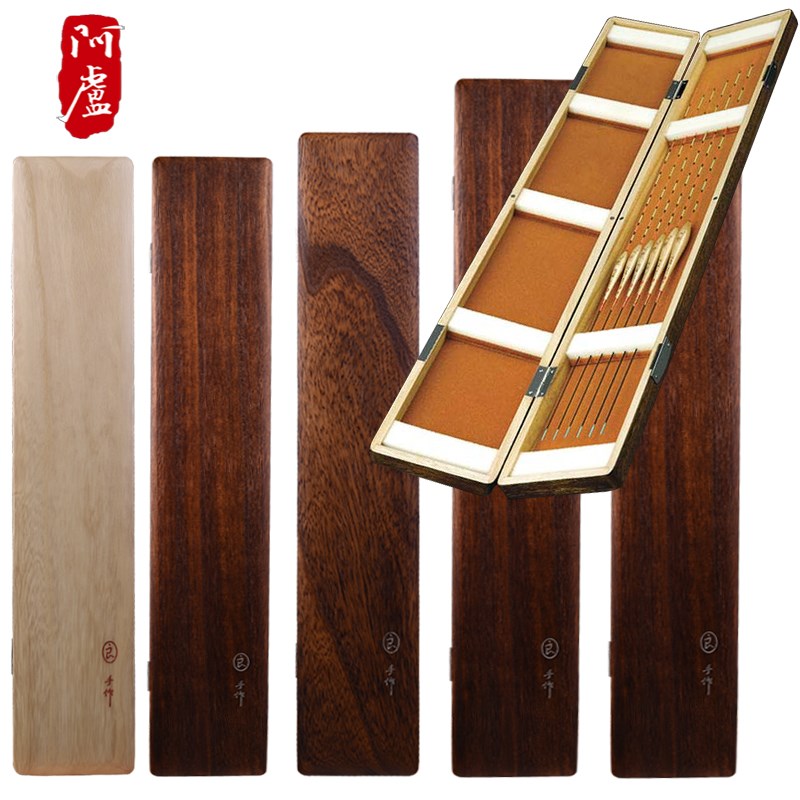 阿卢漂盒鱼漂盒实木浮标盒黑长52cm/5CM/3CM/CM/75CM加厚高档 - 图0