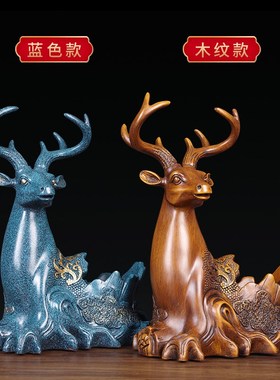 创意欧式梅花鹿酒架摆件客厅酒架电视柜玄关家居装饰乔迁新居礼品