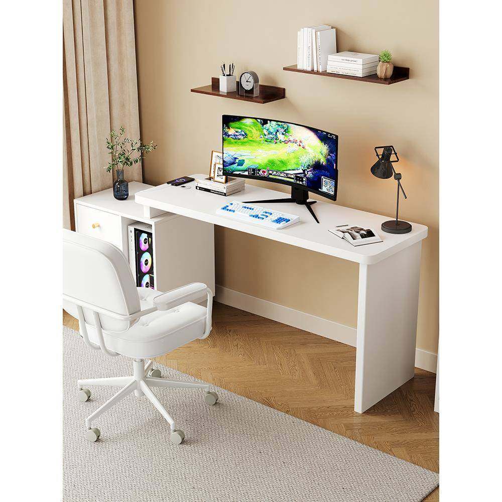 ?现代约实木可伸缩书桌简斗柜一体家床用小户型卧室头脑电桌UXL写,淘宝优惠券,粉丝福利购,淘宝优惠卷