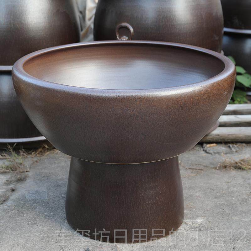 高档石景德镇陶瓷鱼缸落地立柱式客厅特大水乌盆龟缸睡莲碗吸莲盆,淘宝优惠券,粉丝福利购,淘宝优惠卷