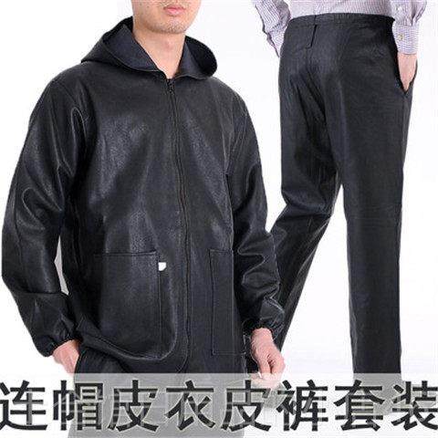 高档修车防油防水工作服套皮男士衣皮裤免耐磨宽松洗养殖场屠装宰,淘宝优惠券,粉丝福利购,淘宝优惠卷