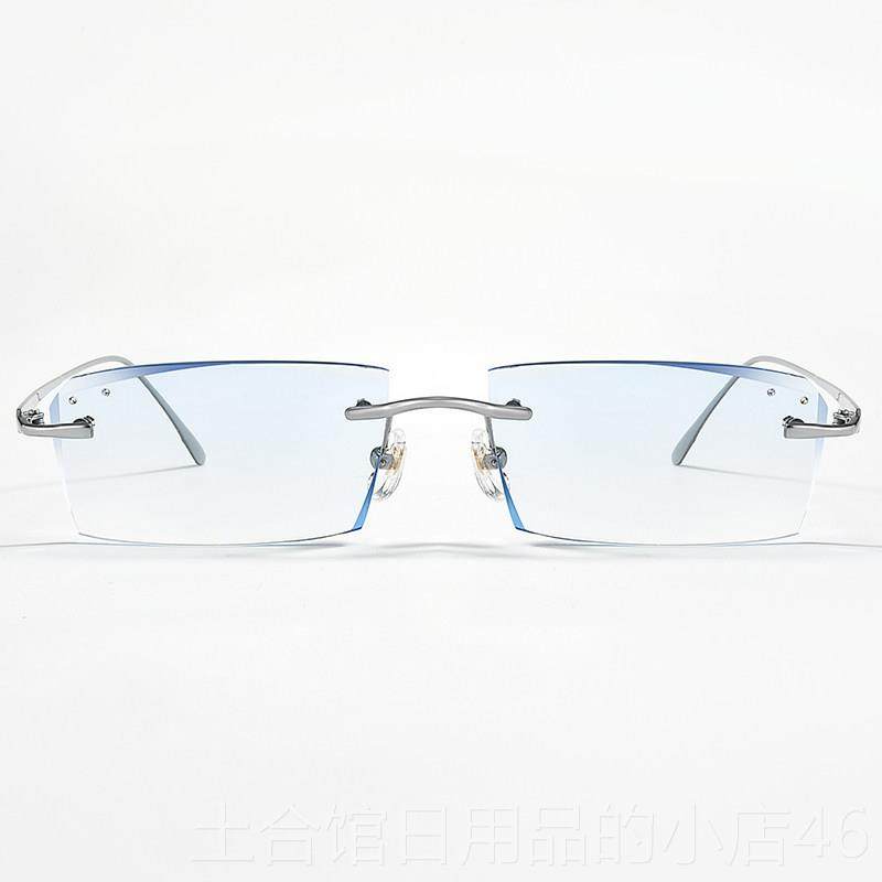 高档眼镜框男纯钛变色防射辐近视镜配成品眼无边框镜架丹阳钻石切,淘宝优惠券,粉丝福利购,淘宝优惠卷