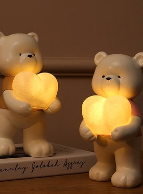 治愈系创意感应小夜灯拍拍灯床头柜氛围灯卧室睡眠灯家居装饰摆件