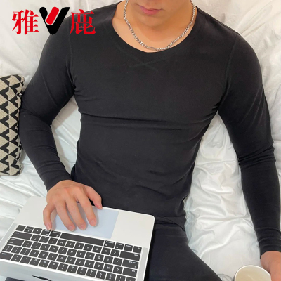 yaloo/雅鹿2025秋冬保暖内衣男女情侣套装居家舒适德绒内衣裤B05