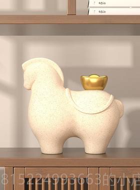 正品马上有钱件新中式客摆厅博设古架酒柜饰品办公室摆开业乔迁装