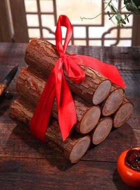 搬家柴火搬家新房开伙入户旺宅柴火乔迁之喜开业招财贺礼杉木摆件