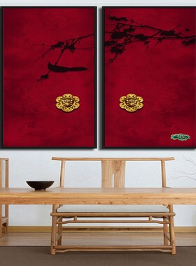 进门个性玄关餐厅墙上大气沙发装饰画挂画壁画客厅后面的墙面定做