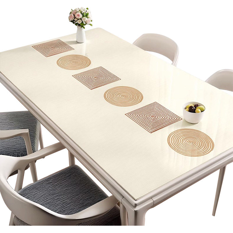 pvc印花软玻璃桌垫水晶板防水防油防烫免洗家用长方形茶几餐桌布,淘宝优惠券,粉丝福利购,淘宝优惠卷