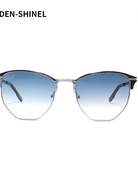 GOLDEN-SHINEL金属半框太阳眼镜