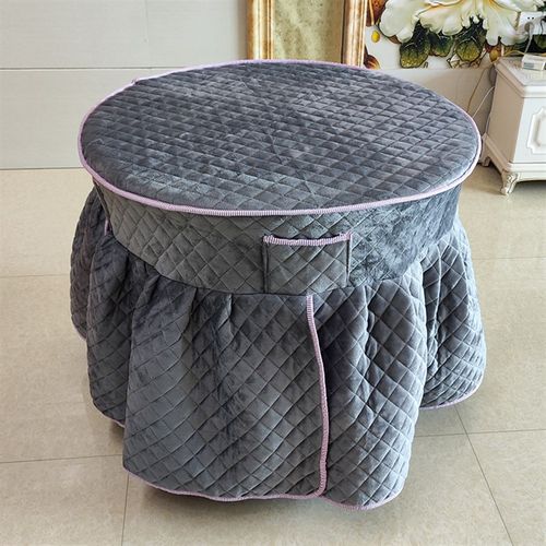 双面绒烤火罩桌套新款圆形电炉罩麻将机烤火炉桌罩取暖桌电暖桌罩 - 图3