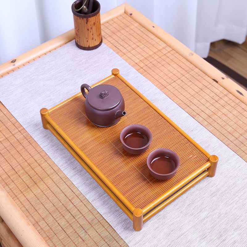 楠竹茶盘茶杯架沥水架茶壶收纳架茶棚茶托盘茶台桌面展示架博古架,淘宝优惠券,粉丝福利购,淘宝优惠卷